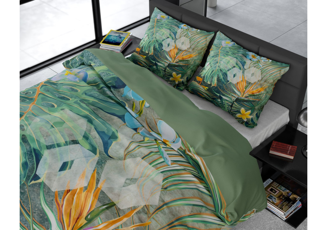 Housse de Couette Nature Fusion Verte - Dimensions 240 x 220 cm - 15020657 - Dreamhouse