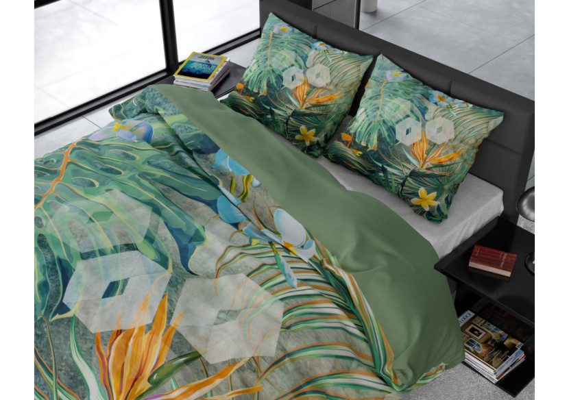 Housse de Couette Nature Fusion Verte - Dimensions 240 x 220 cm - 15020657 - Dreamhouse