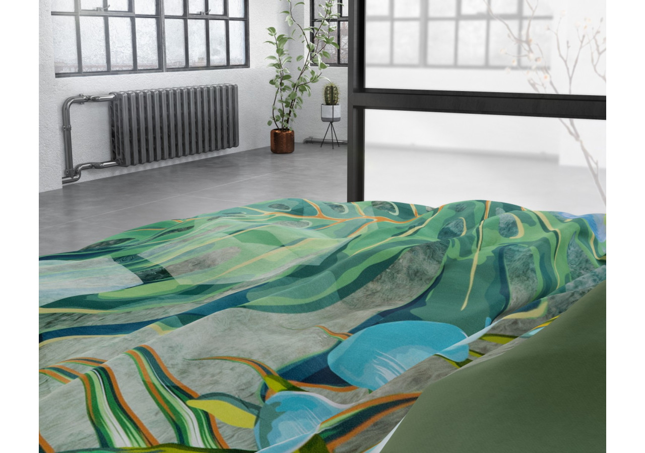 Housse de Couette Nature Fusion Verte - Dimensions 240 x 220 cm - 15020657 - Dreamhouse