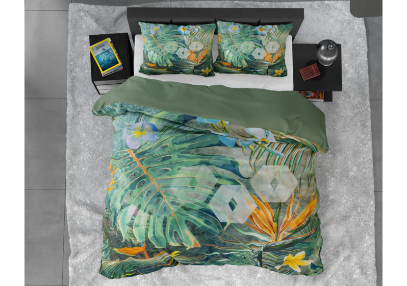 Housse de Couette Nature Fusion Verte - Dimensions 240 x 220 cm - 15020657 - Dreamhouse