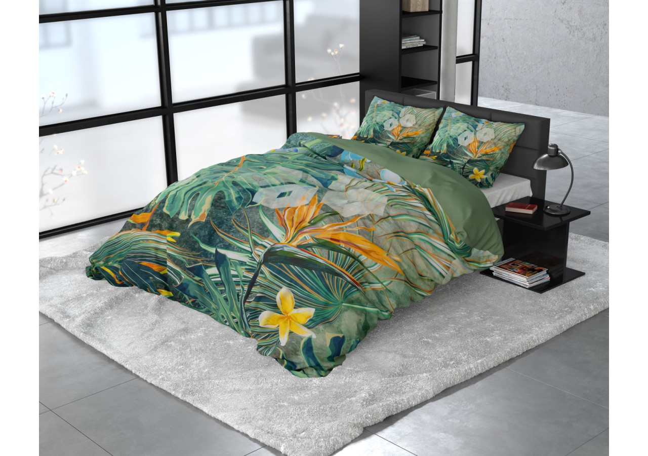 Housse de Couette Nature Fusion Verte - Dimensions 240 x 220 cm - 15020657 - Dreamhouse