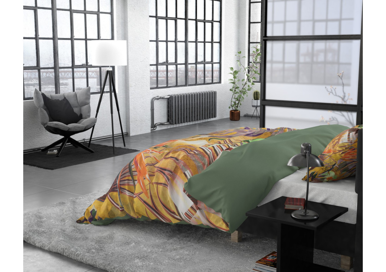 Housse de Couette Nature Fusion Jaune - Dimensions 140 x 220 cm - 15020660 - Dreamhouse