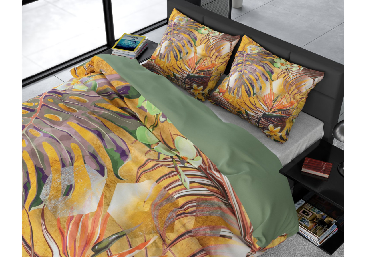 Housse de Couette Nature Fusion Jaune - Dimensions 140 x 220 cm - 15020660 - Dreamhouse