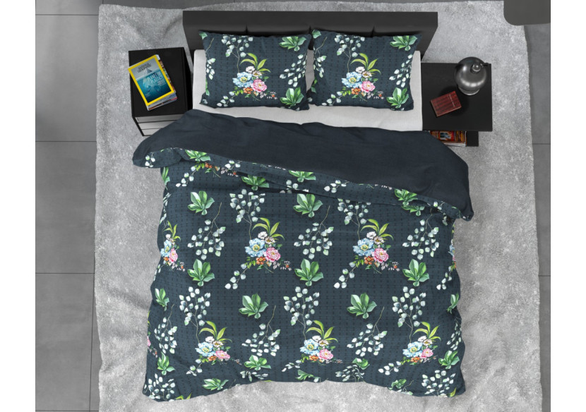 Couverture Nature Leaves Verte - 200 x 220 cm - 14024448 - Dreamhouse