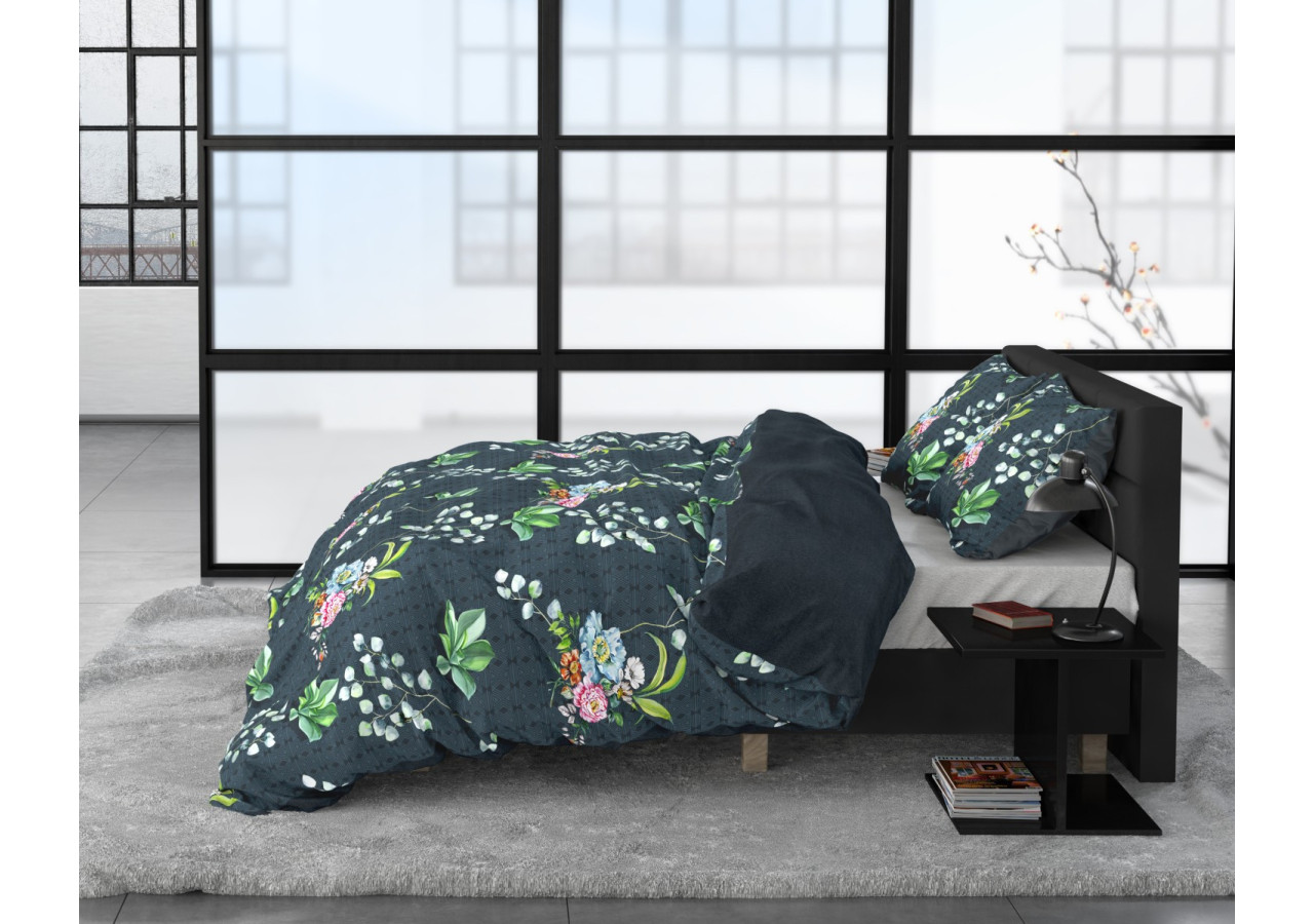 Couverture Nature Leaves Verte - 200 x 220 cm - 14024448 - Dreamhouse