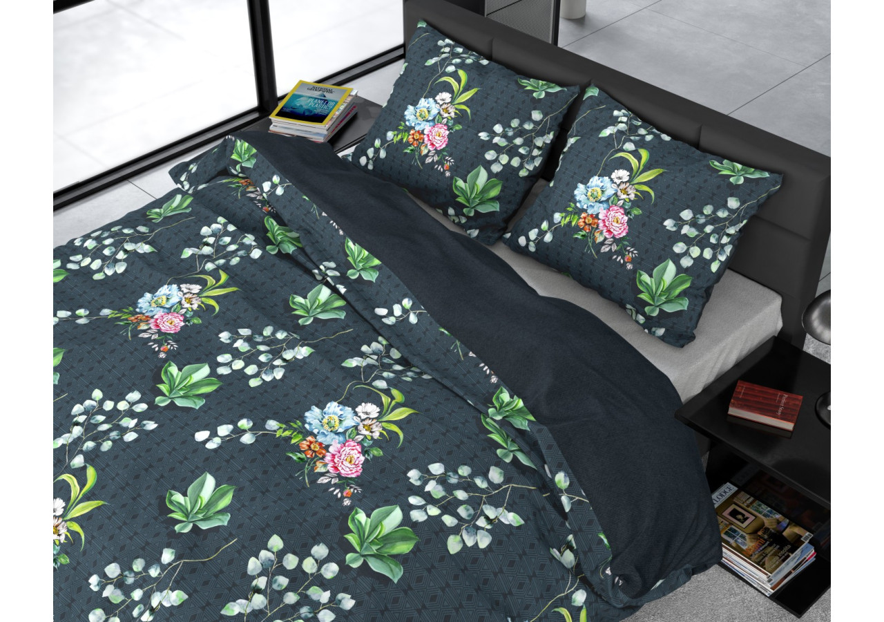 Couverture Nature Leaves Verte - 140 x 220 cm - 14024447 - Dreamhouse