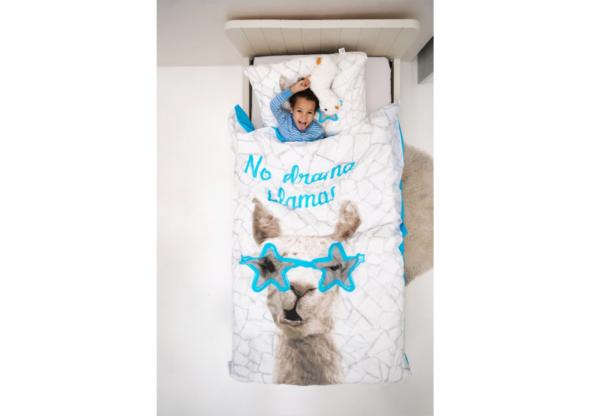 Housse de Couette No Drama Llama - 140 x 220 cm en Coton - 17015764 - Royal Textile