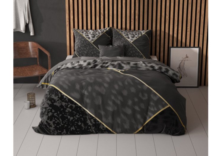 Housse de Couette Panther Vibe - Antracite 200 x 200/220 cm, Confort et Élégance - 14020964 - Sleeptime