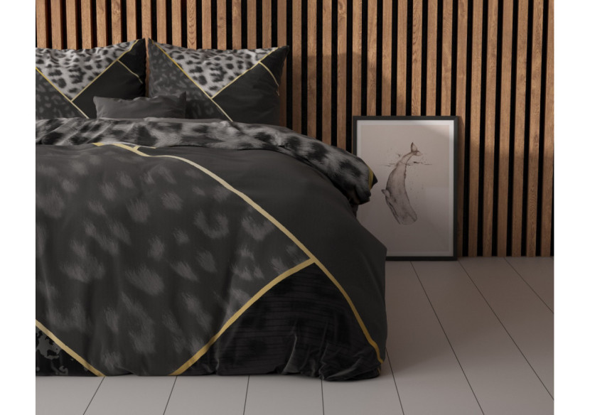 Housse de Couette Panther Vibe - Antracite 200 x 200/220 cm, Confort et Élégance - 14020964 - Sleeptime