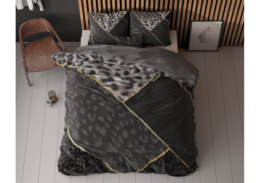 Housse de Couette Panther Vibe - Antracite 200 x 200/220 cm, Confort et Élégance - 14020964 - Sleeptime