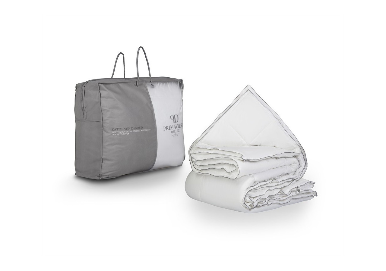 Couette 4 Saisons en Percale de Coton - 240 x 220 cm, confort optimal - 14018084 - Primaviera Deluxe