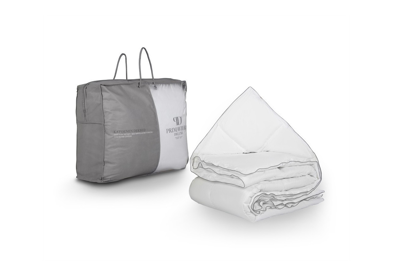 Couette Unique en Percale de Coton - 140 x 220 cm, confort et légèreté - 14018073 - Primaviera Deluxe