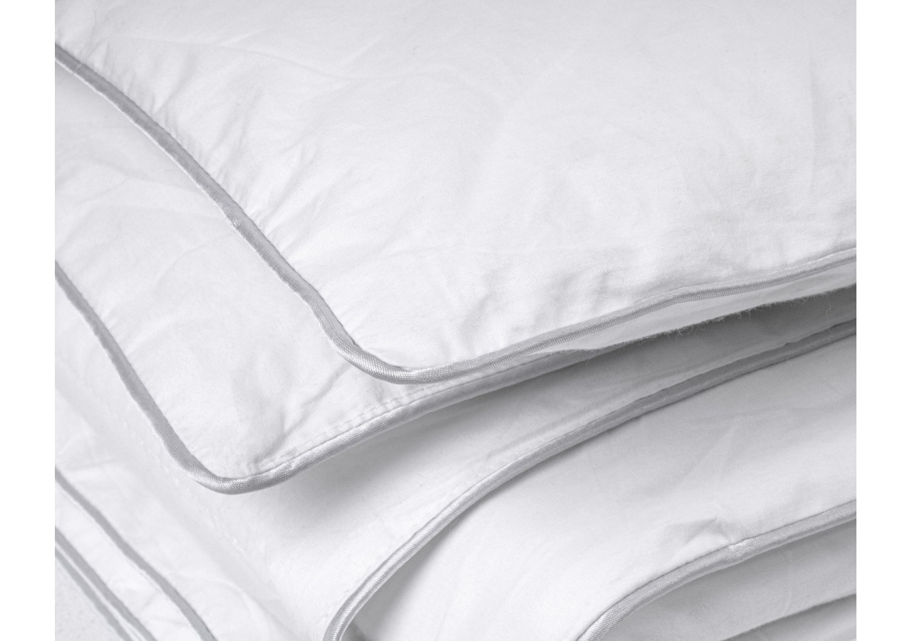Couette d'Été Percale Touch - 240x200 cm, Blanc - 17019343 - Primaviera Deluxe