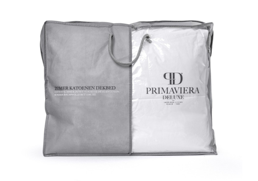 Couette d'Été Percale Touch - 240x200 cm, Blanc - 17019343 - Primaviera Deluxe