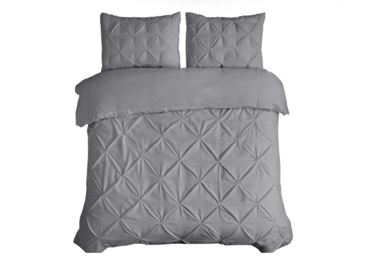 Housse de Couette Salvador - Gris 200 x 220 cm en Coton - 17016263 - Dreamhouse