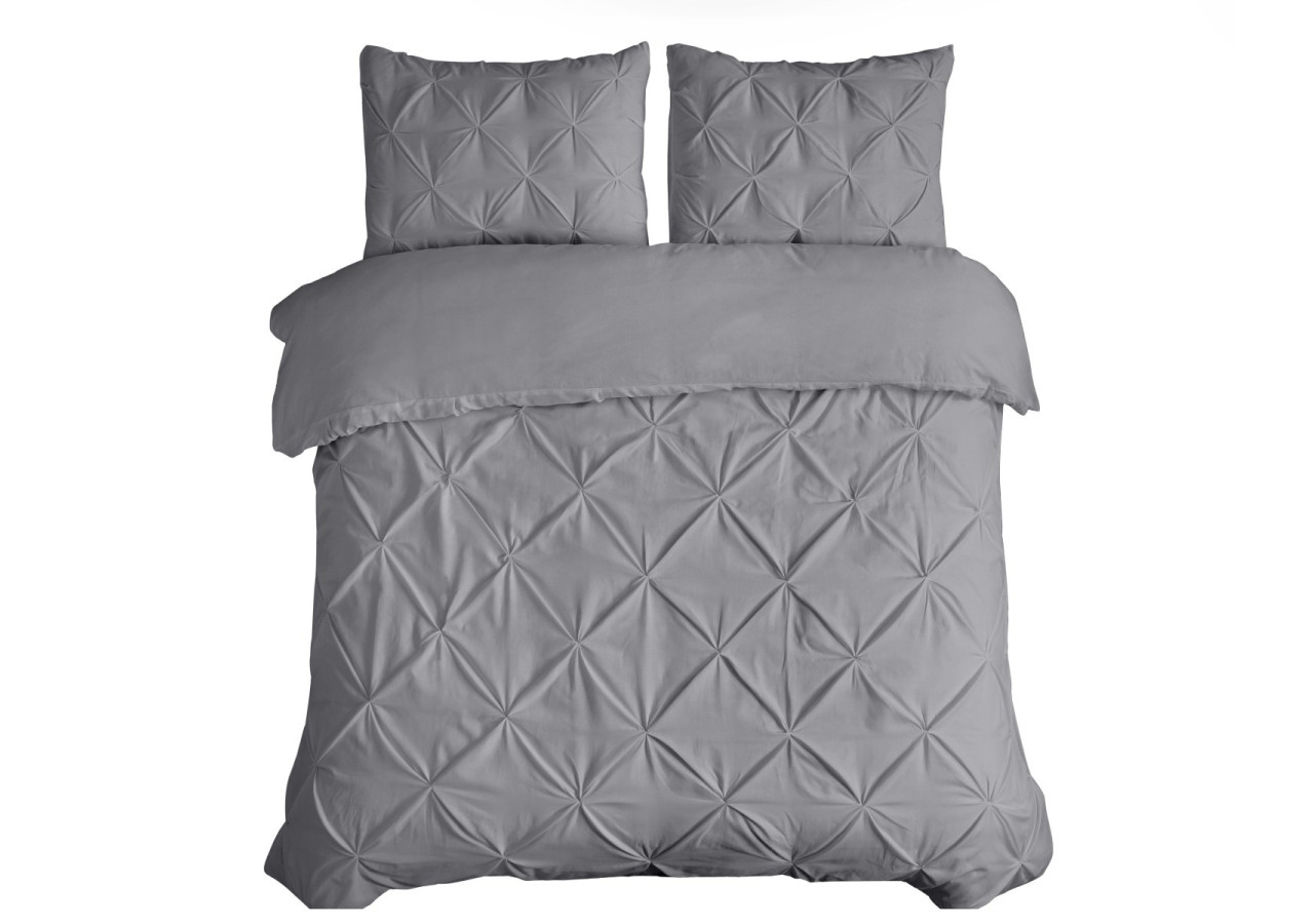 Housse de Couette Salvador - Gris 200 x 220 cm en Coton - 17016263 - Dreamhouse