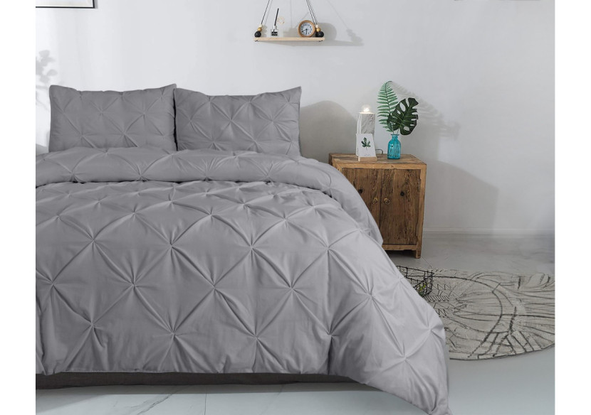 Housse de Couette Salvador - Gris 200 x 220 cm en Coton - 17016263 - Dreamhouse Housse de Couette Salvador - Gris 200 x 220 cm en Coton - 17016263 - Dreamhouse