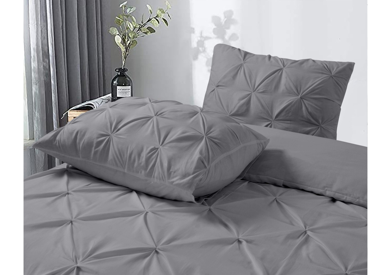 Housse de Couette Salvador - Gris 200 x 220 cm en Coton - 17016263 - Dreamhouse