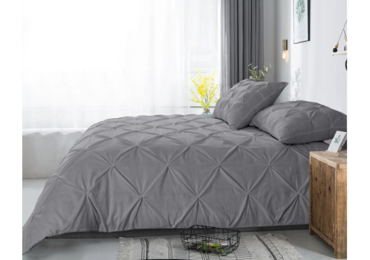 Housse de Couette Salvador - Gris 240 x 220 cm en Coton - 17016264 - Dreamhouse