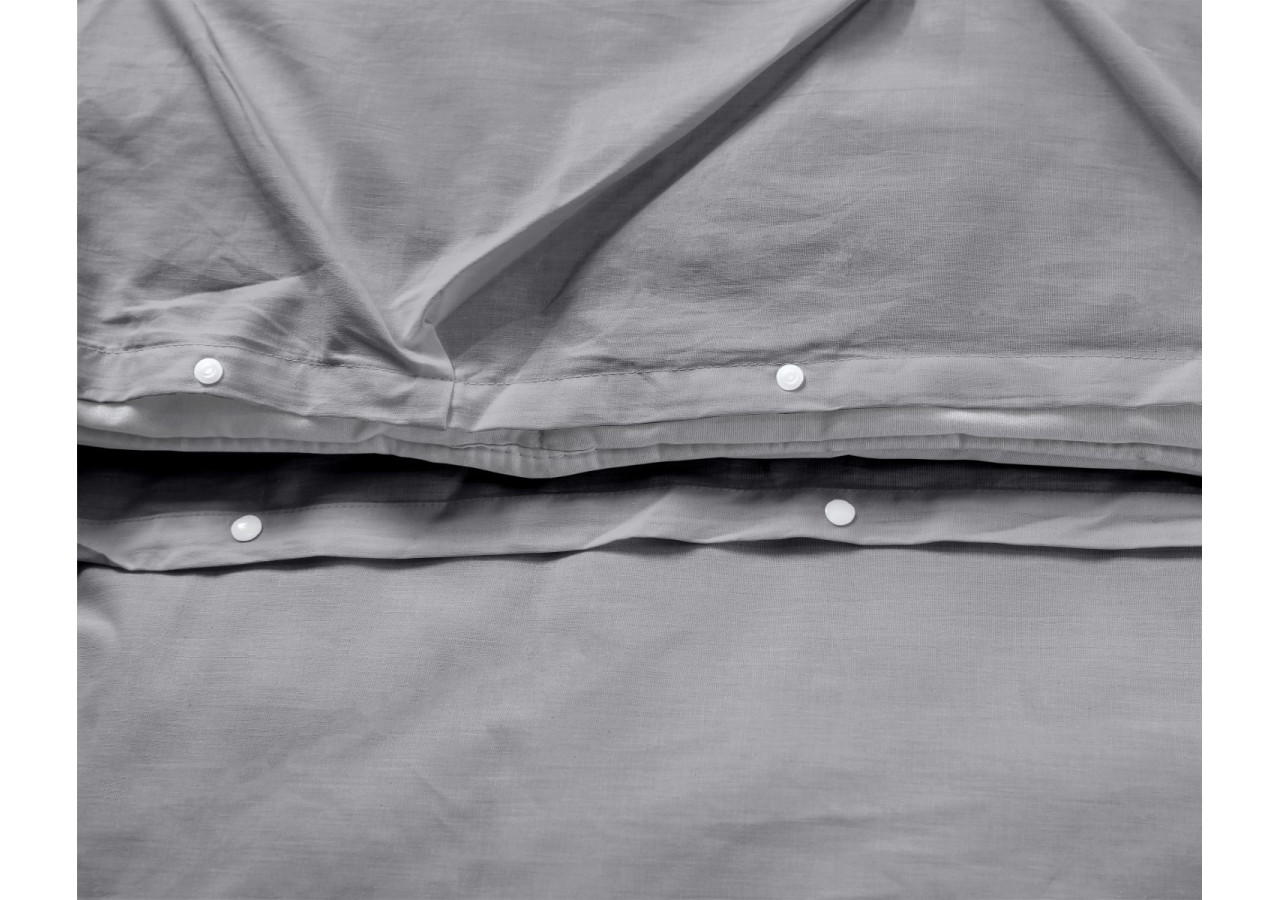 Housse de Couette Salvador - Gris 240 x 220 cm en Coton - 17016264 - Dreamhouse