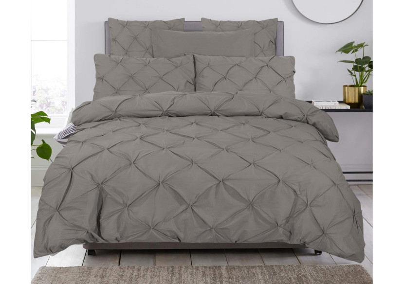 Housse de Couette Salvador Taupe - 140 x 220 cm en Coton 100% - 17014991 - Dreamhouse Housse de Couette Salvador Taupe - 140 x 220 cm en Coton 100% - 17014991 - Dreamhouse
