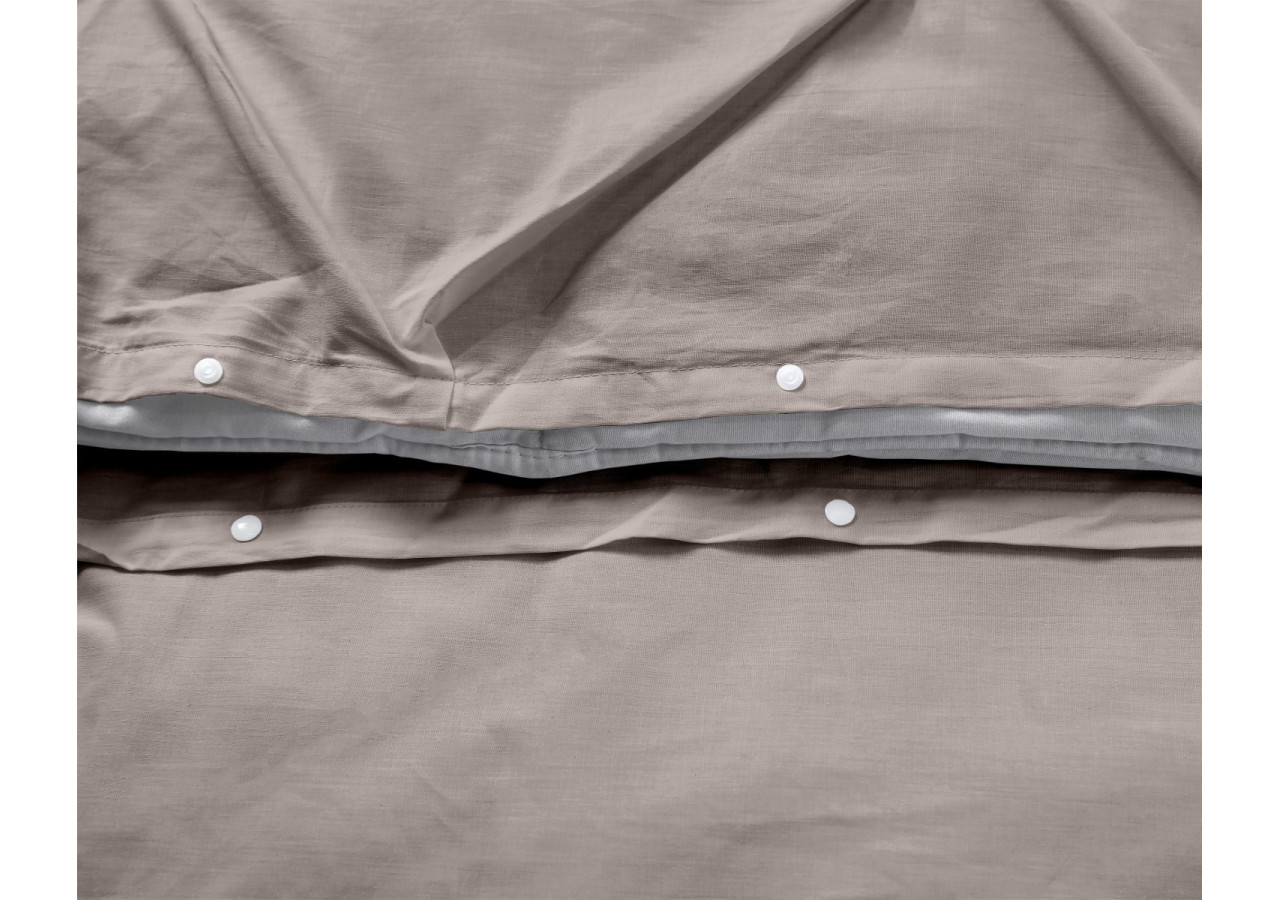 Housse de Couette Salvador Taupe - 140 x 220 cm en Coton 100% - 17014991 - Dreamhouse