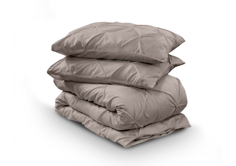 Housse de Couette Salvador Taupe - 140 x 220 cm en Coton 100% - 17014991 - Dreamhouse Housse de Couette Salvador Taupe - 140 x 220 cm en Coton 100% - 17014991 - Dreamhouse