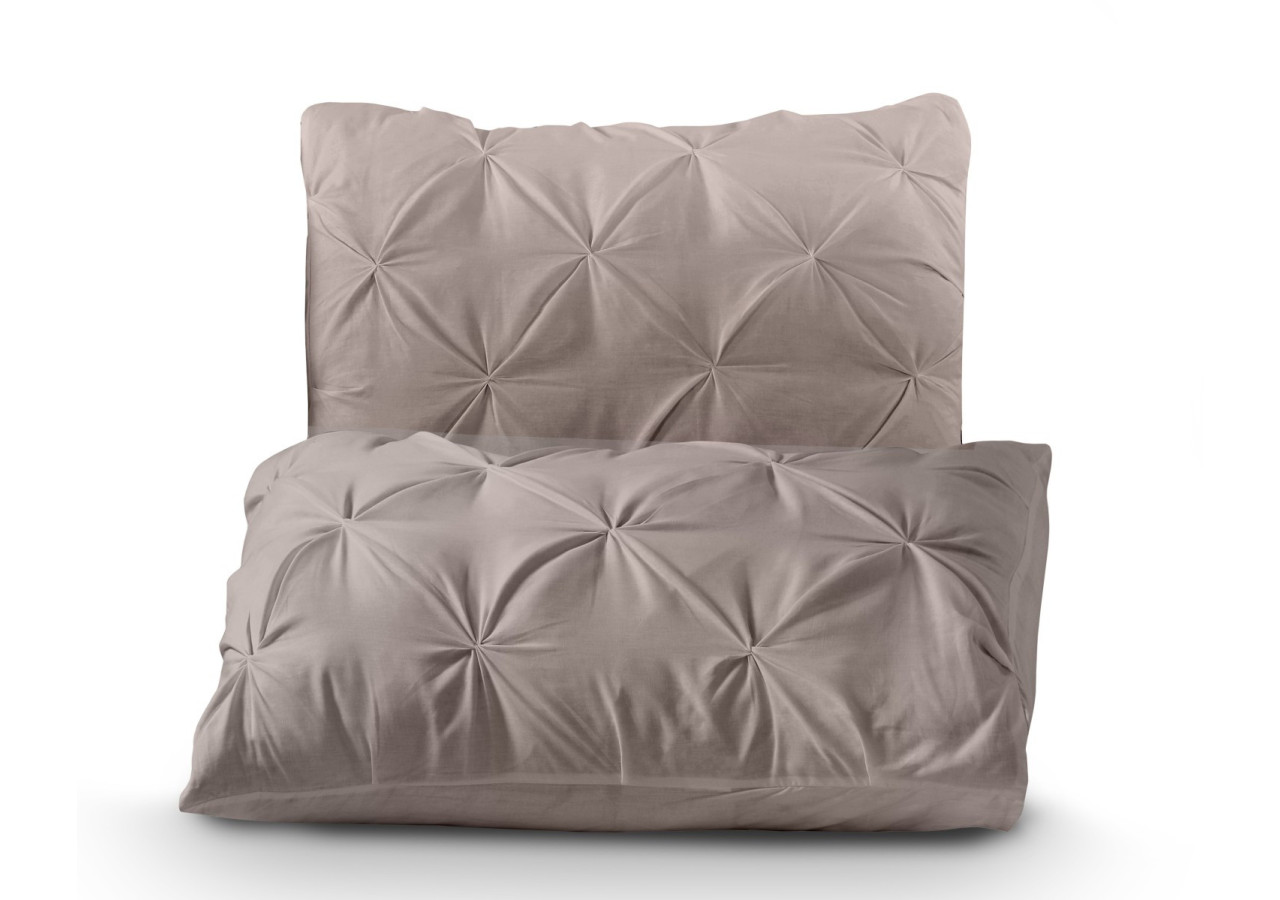 Housse de Couette Salvador Taupe - 140 x 220 cm en Coton 100% - 17014991 - Dreamhouse