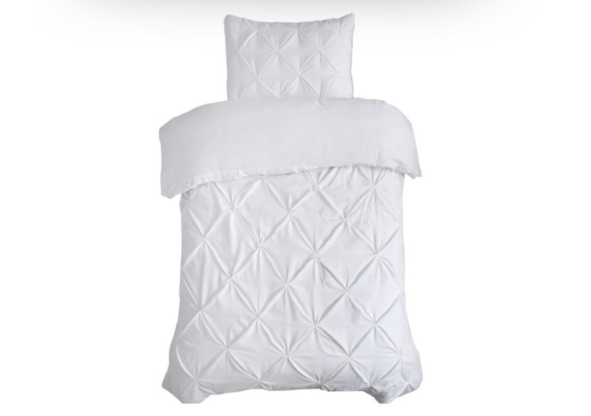 Housse de Couette Salvador Blanc - 140 x 220 cm en Coton 100% - 17014985 - Dreamhouse Housse de Couette Salvador Blanc - 140 x 220 cm en Coton 100% - 17014985 - Dreamhouse