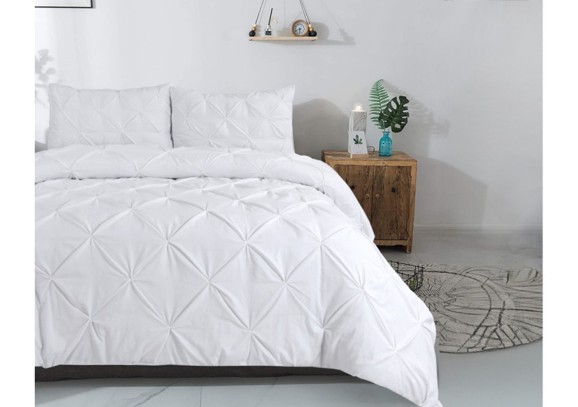 Housse de Couette Salvador Blanc - 140 x 220 cm en Coton 100% - 17014985 - Dreamhouse Housse de Couette Salvador Blanc - 140 x 220 cm en Coton 100% - 17014985 - Dreamhouse