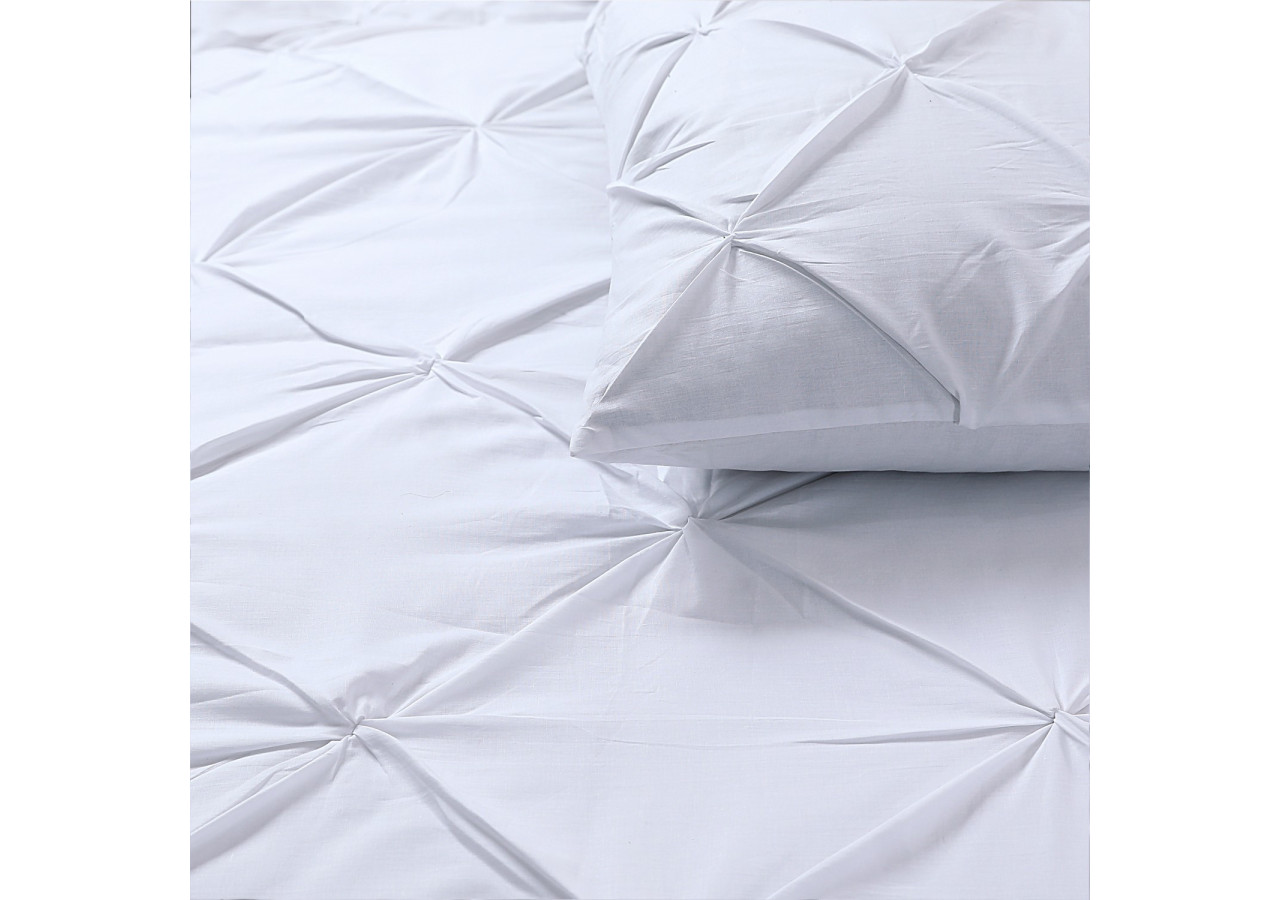 Housse de Couette Salvador Blanc - 140 x 220 cm en Coton 100% - 17014985 - Dreamhouse