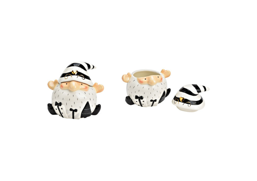 Boîte de Noël en céramique blanche - Dimensions 17x16x14cm - 10033445 - WURM