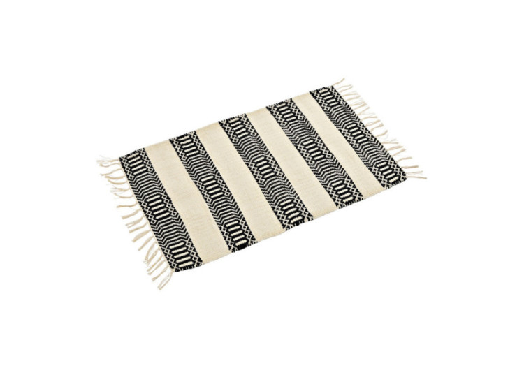 Tapis en Coton Noir - Dimensions 80 x 47 cm - 10033475 - WURM