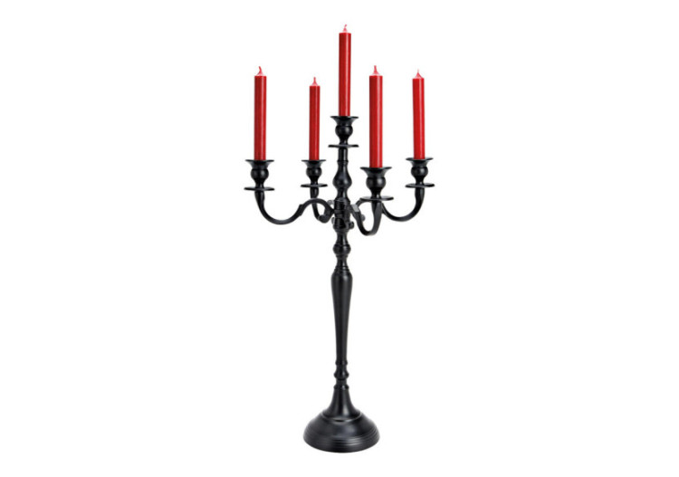 Bougeoir 5 branches en métal - Noir 36 x 62 x 36 cm - 10034093 - WURM