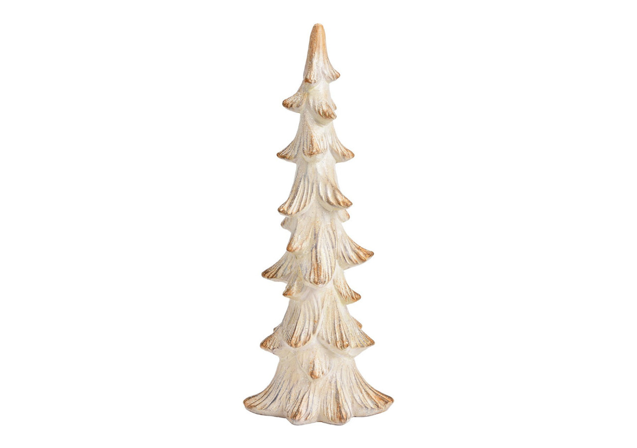 Sapins en argile avec paillettes - Champagne 18 x 46 x 13 cm - 10034144 - WURM