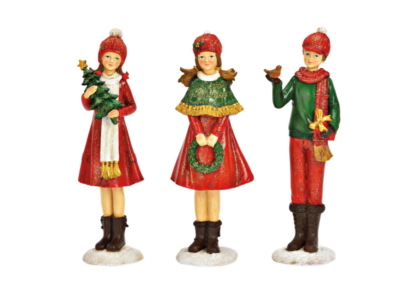Figurine Winterkind - Poly Rouge 11x30x9cm - 10034261 - WURM