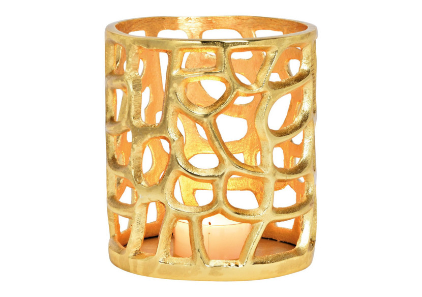 Lanterne en métal - Dorée 14x17x14cm - 10034762 - WURM