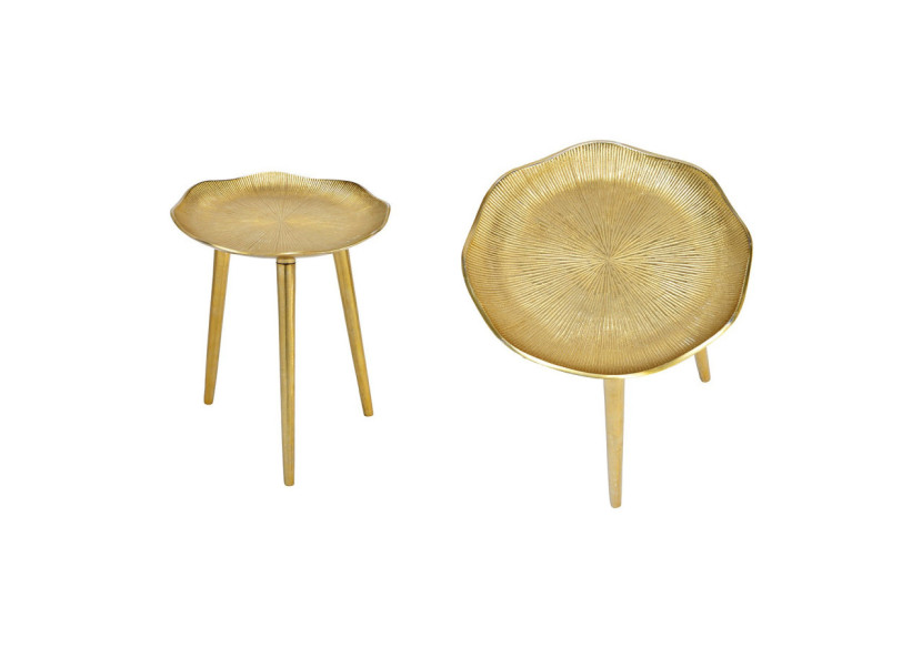 Table en métal doré - Dimensions 35x42x35 cm, chic et élégante pour votre décoration - 10034843 - WURM