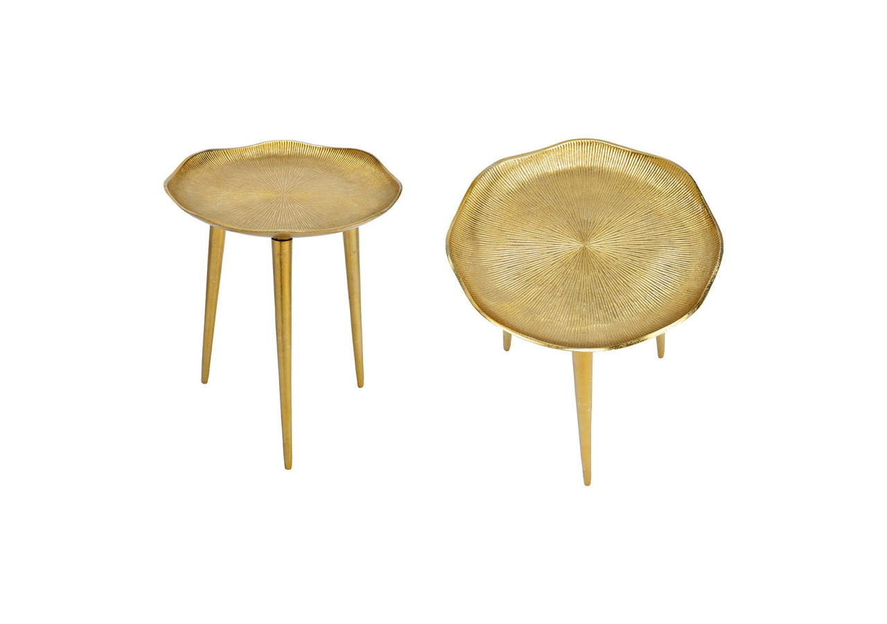 Table en métal doré - Dimensions 40x47x40 cm, parfaite pour un style sophistiqué - 10034844 - WURM