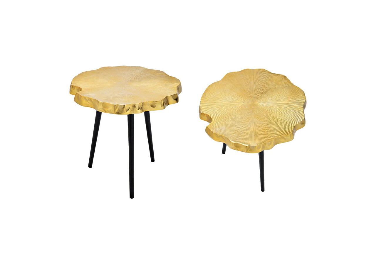 Table en métal doré - Dimensions 49x47x49 cm, style contemporain et fonctionnelle - 10034847 - WURM