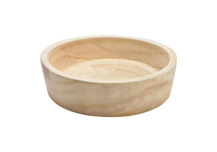 Bol en bois Paulownia - Naturel 33x9x33cm - 10035151 - WURM