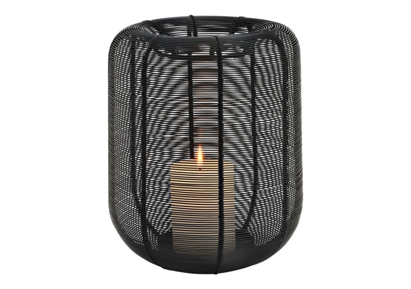 Lanterne en métal - Noire 20x25x20cm - 10035339 - WURM