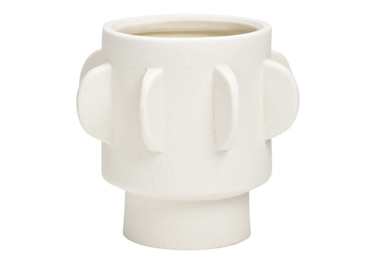 Vase en porcelaine blanche - Dimensions 14x14x14cm - 10035405 - WURM