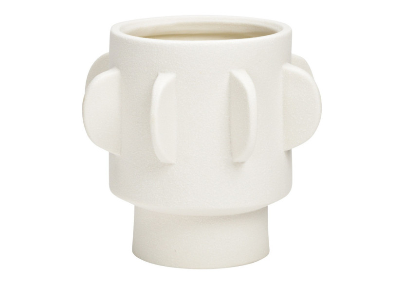 Vase en porcelaine blanche - Dimensions 14x14x14cm - 10035405 - WURM