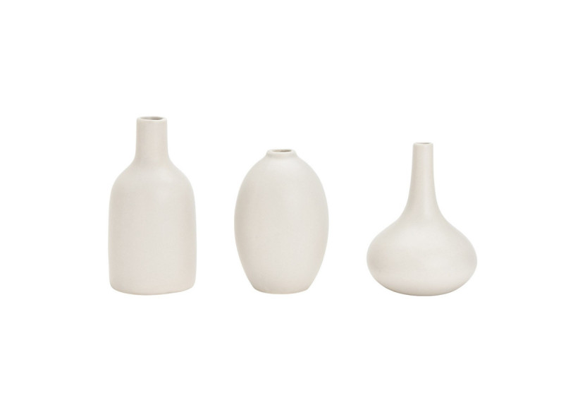 Set de 3 vases en céramique grise - Dimensions variées - 10035451 - WURM Set de 3 vases en céramique grise - Dimensions variées - 10035451 - WURM