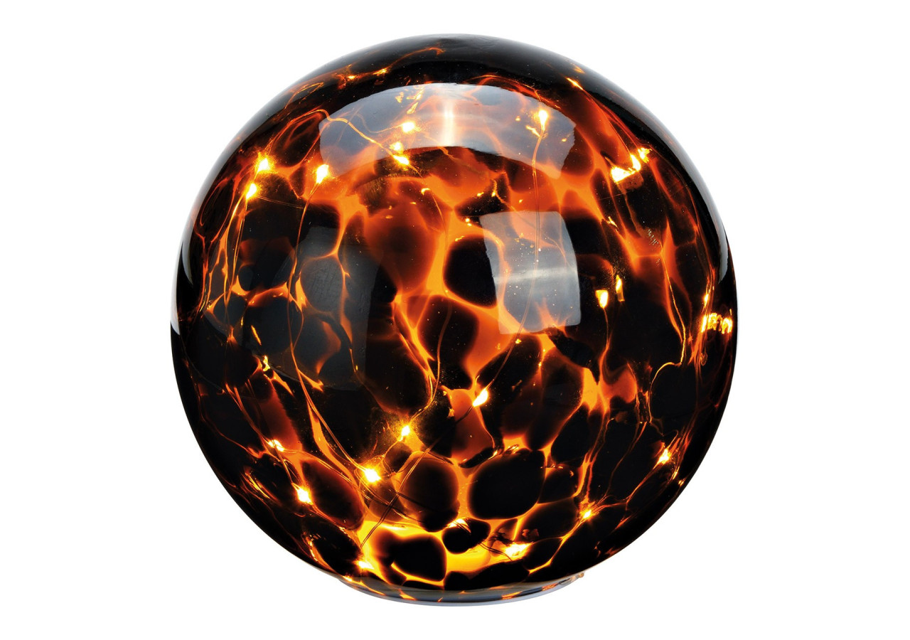 Lumière sphérique avec LED et minuterie 8/16 - Verre brun 18cm - 10035591 - WURM