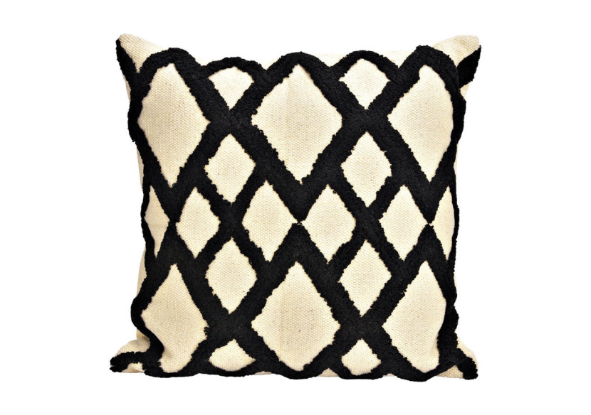 Coussin Textil Beige et Noir - 50 x 50 x 10 cm - 10036030 - WURM Coussin Textil Beige et Noir - 50 x 50 x 10 cm - 10036030 - WURM
