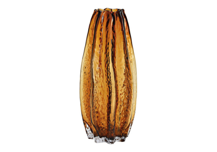 Vase en verre marron - Dimensions 13x30x13 cm - 10036525 - WURM