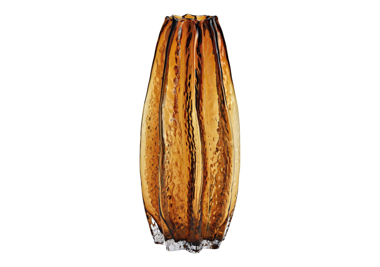 Vase en verre marron - Dimensions 13x30x13 cm - 10036525 - WURM