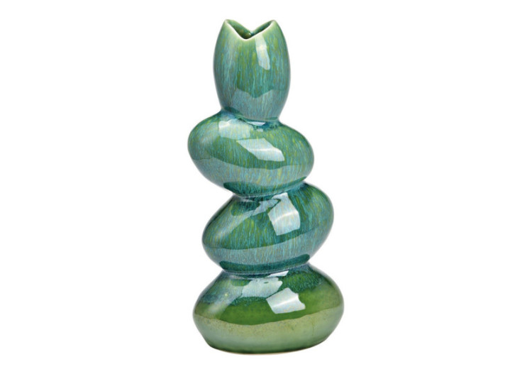 Vase en porcelaine verte - Dimensions 13x28x9 cm - 10036529 - WURM